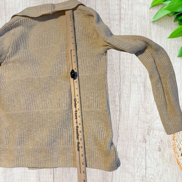 L.L. Bean Womens Open Front Sweater Cardigan‎ Sz XS Cream Casual Timeless Rustic - Picture 5 of 8